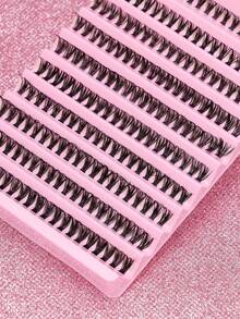 8-16mm单支200簇自然睫毛派对和俱乐部日常工作会议自然假睫毛蓬松柔软凌乱戏剧性3D貂眼多层睫毛膏短而浓密的假睫毛散装假睫毛黑色细长睫毛化妆品交叉婚礼派对和俱乐部日常工作会议自然假睫毛舒适佩戴持久卷眼交叉手工制作 - C - 查看 6