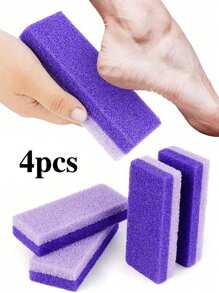 1/4pcs Foot Pumice Stone Exfoliating File, Dead Skin Remover, Foot Care Pedicure Tools, Salon Foot Scrub Pad, Rubbing Board, Pedicure Exfoliating Tool For Men And Women,Double-Sided Foot File,Volcanic Lava To Remove Dead Skin, Foot Scrub, Callus Remover For Hand And Body, Used For Household Personal Cleaning And Care Tools