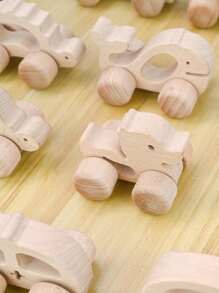 Wooden Toys Cars, Montessori Toys For Kids, Baby Rattle Toy Cars For Toddlers, Wooden Baby Toys, Baby Boy Nursery Decor Natural Wood Rattle Baby Push Cars