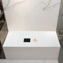Foldable Bathtub Cover PVC Bathtub Boards, Dustproof Bath Covers, Insulation PVC Foldable Board Dustproof Bath Ray For Home, Bathroom Spa - White - View 2