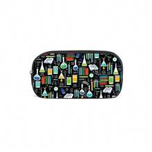 1 件化学元素主题铅笔盒，带化学元素图案，学生铅笔盒，大容量铅笔盒收纳铅笔盒带拉链，适合学生返校文具收纳、学校用品、返校