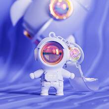 Car Keychain - Enfeite de luminária de pôr do sol de astronauta - rosa - Ver 6