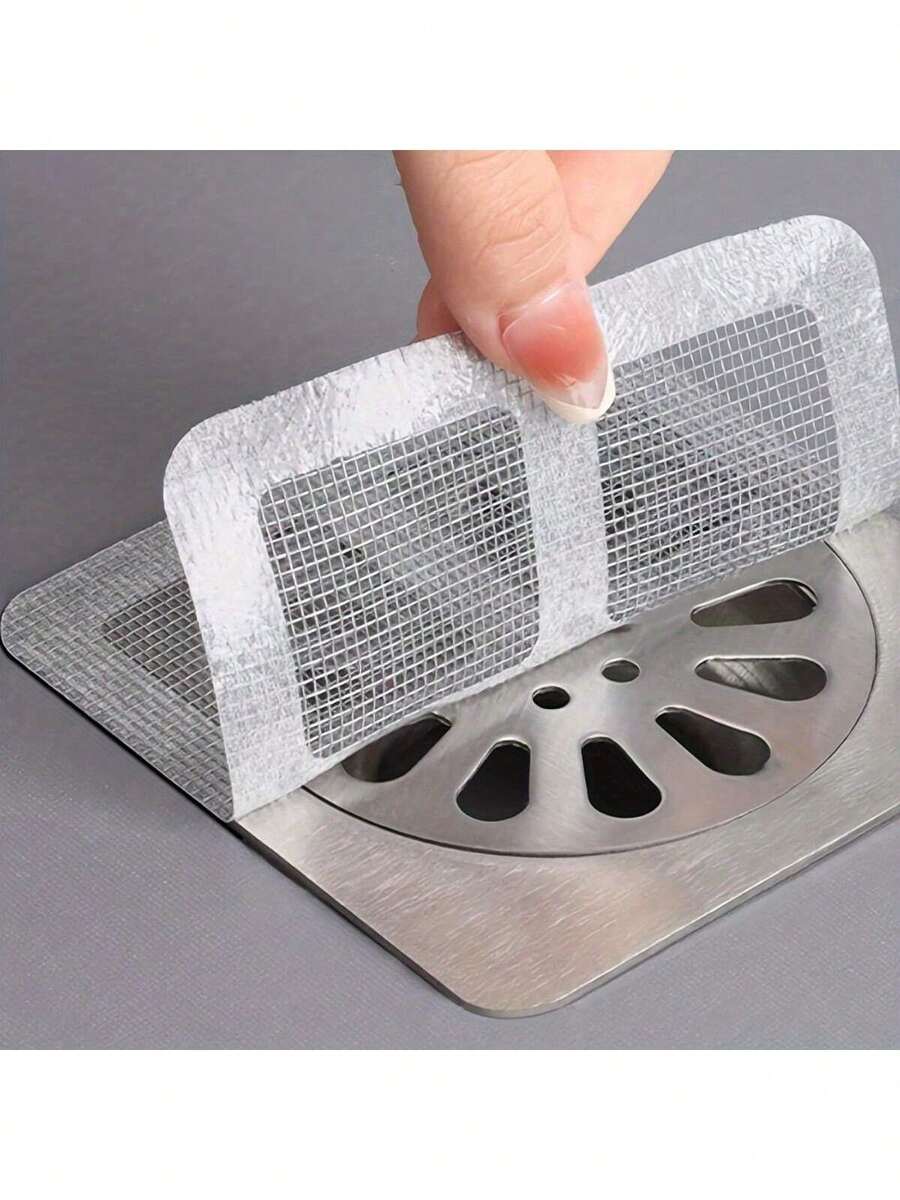 Badezimmer Haarfilter, Abflusssieb, Spülbeckensieb, selbstklebend, anti-verstopfend & anti-Insekten, Einweg-Abflussabdeckung geeignet für Dusche, Spülbecken, Waschküche, einfach anzubringen, Abflussstopfen, Einweg-Abflussabdeckungen, Badezimmer Abflusssiebe, Badezimmer Abflusspfropfen, Küchenspülbeckenfilter, verstellbare Duschablaufabdeckungen, Eingangsbereich Dekoration, Küchenteppich