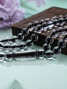 1pc, 45pcs Acrylic Muslim Prayer Beads, Islamic Tasbih Rosary Bracelet, Lightweight Luxury Unisex Bracelet, For Worship Praying, Festival Gift - Multicolor - View 2