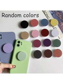 5/1 PC Phone Grip, Phone Stand, Cute Macaron-Colored Round Foldable And Expandable Multi-Functional Phone Grip & Kicktand, Replaceable Grip, Compatible With IPhone And Android Phones, Birthday Gift, Family And Friends, Push-Pull Phone Grip, Phone Accessories, Christmas