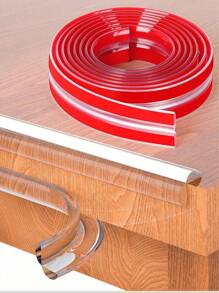 Transparent Silicone Anti-Collision Strip - Table Furniture Edge Guards, Window Sill Soft Protective Cover, Desk Corner Protection Silicone Pad, Thickened Design, Suitable For Tables, Walls And Window Sills, Protective Care For Family