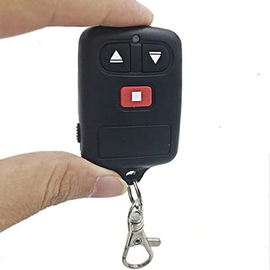 1 pieza de control remoto de cerca y motor de bastidor Weijie de 418 MHz. Ampliamente utilizado en dispositivos antirrobo de automóviles y motocicletas, lámparas, controles remotos de máquinas, puertas y portones, controles remotos de puertas automáticas, controles remotos de cortinas, etc. - Negro - Ver 1