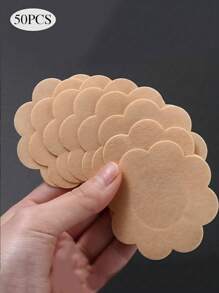 20pcs/50pcs Disposable Nipple Patch Anti-Bump Sticker Summer Anti-Walking Patch Invisible Breathable Anti-Allergic Chest Patch Female Wedding Dress Dance Student Marathon Sports Running Anti-Friction Nipple Patch Summer
