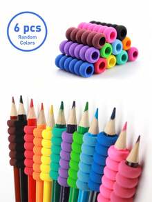Pencil Holders Writing Aid Pencil Holder For Kids Students,The Pencil Grip The Classics Soft Foam Pencil Grips,Ergonomic Writing Aid For Lefties And Righties,1.6 Inch Long,Assorted Colors,Christmas Gift Ideas,Holiday Gift,Pencil Grip,Pencil,Pencils,Pen Grip,Boys Pencil Case,Kids Pencil Case,Coloring Pencils,Gadgets For Boys,Pencil Organizer,Back To School - Random Colors - View 3