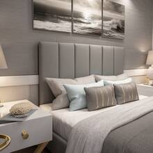 Kit Of 7 Queen Size Box Bed Headboards 45x20 - Light Grey - View 1