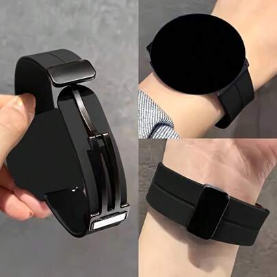 18 20 22 24mm Silicone Sports Strap Compatible With Samsung Galaxy Watch3 45mm 46mm Active2 GearS3,Fits Galaxy S2 S3 Classic/Watch 3 45MM 41MM, Galaxy GT 2 42 46mm, Bip/Active 2 40mm 44mm, Watch 5/4/3/Gear S3/Watch 4/3/GT2-3 Pro Sport, Amazfit GTR 4/GTS 20mm 22mm,Compatible With HUAWEI Sanxing Galaxy Watch 6/5/4 40mm 44mm/Watch 6 Classic 43mm 47mm/Watch 5 Pro 45mm/Watch 4 Classic 42mm 46mm, 20mm 22mm