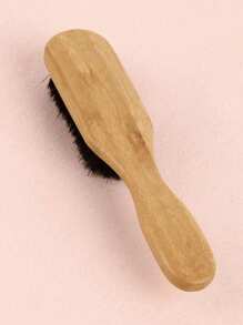 1 pieza Cepillo para el cabello recto de cerdas de jabalí extra grande, peine para barba de hombres, peine para flequillo, peine para peinado, cepillo para el cabello sin estática, herramienta de masaje del cabelludo para el peinado, útiles escolares