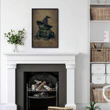 1ps, Tranh tường về chú ếch ma thuật Halloween, Phong cách trang trí tối, Lõi cabin tối, In ấn theo phong cách Gothic đến hồ, Bộ 1, Áp phích vải, Tranh tường vải trang trí làm quà tặng sinh nhật tốt nghiệp cho gia đình, phòng khách, phòng ngủ, nhà bếp và phòng tắm. - Nhiều màu - Xem 9