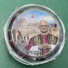 [ 1 件香薰木制念珠礼物 ] 手工木制 59 颗天主教念珠，教皇利奥十四世红玫瑰花瓣香薰念珠，2025 年美国第一任教皇，6 毫米念珠十字架项链，意大利罗马梵蒂冈利奥十四世，洗礼和圣餐派对礼物 - 利奧十四世念珠+盒子 - 查看 8