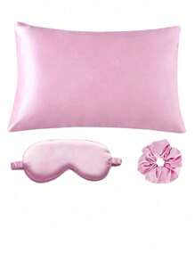 12pcs Sleep & Hair Styling Tool Set, Includes Curling Iron, Face Massager, 1pc Silk Pillowcase, Queen Set For Hair & Skin, Heatless Silk Curlers, Overnight Curlers, 1pc Soft Sleep Mask, Women Face Massage Roller, Hair Care Products & Accessories, Travel Essentials