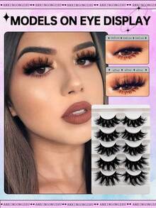 5 对 Flu-Ffy 假睫毛 8D 睫毛 20 毫米长 戏剧性假睫毛或凌乱浓密假睫毛 - 濃密款 - 查看 4