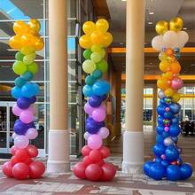 1/2/4 Set Tiang Penyangga Balon untuk Dekorasi Lantai, Tiang Lengkungan Balon, Pilar Menara Balon yang Dapat Diatur Ketinggiannya dengan Alas, Desain Teleskopik Logam yang Dapat Digunakan Kembali untuk Dekorasi Pesta Wisuda, Pernikahan, dan Ulang Tahun - Putih - View 9
