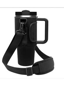 1Pc 40oz Tumbler Case, Compatible With Stanley,Cup Cover/Storage/Organization, Diving Material Cup Cover, Car Handle Cup Protective Cover, Diagonal Strap Adjustable Strap, Suitable For Outdoor Travel, Fitness, Daily Use. Outdoor Travel, Fitness, Daily Use,Mother's Day, Birthday Gift - Multicolor - View 7