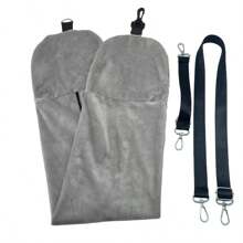 1Pc Stuffable Travel Packing Organizers Pillow Bag Adjustable Neck Size For Extra Luggage Storage No Extra Baggage Fees Soft Velvet Cover No Filler Stuffed With Clothes Travel Organizer Essentials Travel Essentials Vacation Holiday Neck Pillow Travel