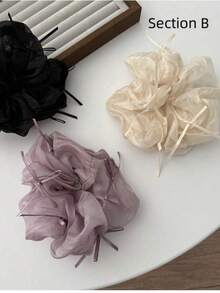 1 pièce Chouchou style ballet en ruban de maille, lien de cheveux à haute élasticité pour chignons, accessoires de cheveux chouchous liens de cheveux chouchou liens de cheveux queue de cheval