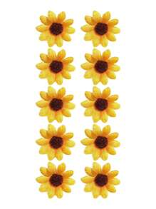 10pcs,Sun Flower Daisy Mini Hair Clips, Sunflower Flowers,Suitable For Beach Vacations, Summer Beach Style, Cute And Fun Hair Clip Set, Claw Clips, Hair Claws, Hair Slide, Hair Barrettes, School Stuff