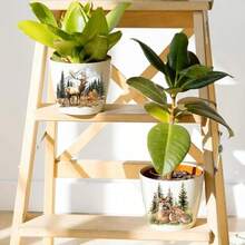 GLOBLELAND 18 Sheets Peek Animals Transfer Stickers 39x36inch Cute Animals Transfer Decal Rub On Transfer For Furniture Vase Glass Art Crafts Decorations - 鹿 - 查看 6