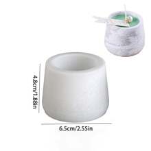 1pc Taper Candle Cup Silicone Mold, Moon Texture Modeling Cement Plaster Resin Casting Home Decoration, Window Sill Potted Plant, Succulent Tablescape, For DIY Christmas And Easter Candle Holders, Creative Gifts, Crafts Molds