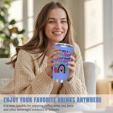 Teacher Tumbler - It Takes A Big Heart To Shape Little Minds, Inspirational Teacher Mugs, Teachers Appreciation Gifts Men Women - 20oz Teachers Appreciation Cup For Christmas Birthday Back To School, Best Gift - 紫色 - 查看 4