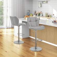 Barstools - Jasnoszary - Skóra - Zobacz 2