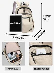 女士防盗可折叠多隔层背包，可装15.6英寸笔记本电脑，多口袋轻便可水洗书包，多功能书包，大容量旅行包，便捷通勤日用包