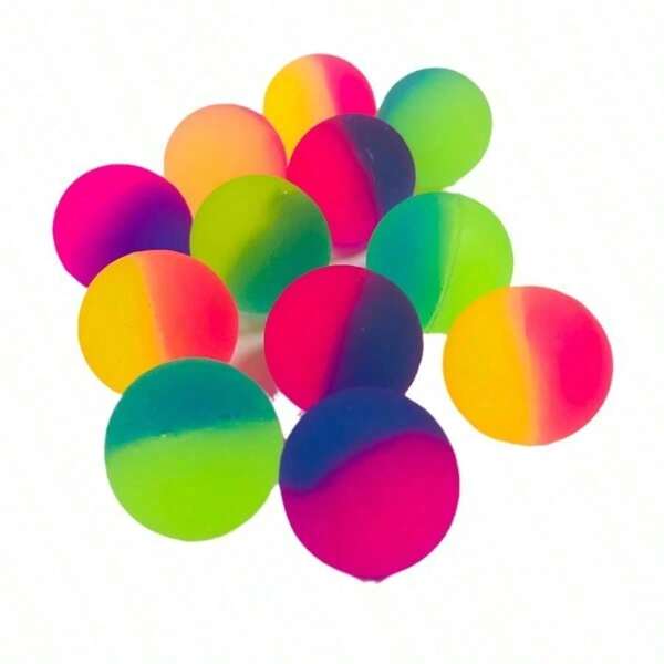Wholesale  25 Mm Synthetic Frosted Rubber Colorful Bouncing Ball Elastic Jumping Ball For Vending Machine