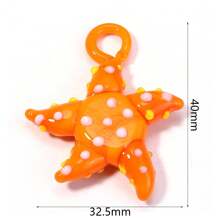 1 buc Pandantiv cu mărgele de sticlă lampwork multicolore, caracatiță, broască, căluț de mare, pește, serie de animale oceanice, accesoriu drăguț pentru bijuterii DIY