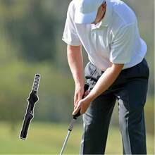 高尔夫橡胶握把高尔夫用品手部练习握把高尔夫挥杆训练握把，右手高尔夫球杆握把训练器，高尔夫练习握把适合初学者学习正确握杆姿势