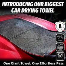 超强吸水超细纤维汽车干燥毛巾，实现终极汽车保护，车辆卫生必备，紧凑设计，高吸水性，快速干燥无痕迹，适用于汽车、卡车和船舶 - 紅黑色 - 查看 7