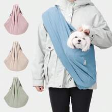 [适用于狗和猫的前背式包裹袋] 宠物吊带背带，柔软前背式和背包式宠物背带，狗背带，猫背带，小狗、小猫和小动物的旅行伴侣