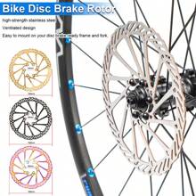 Juego de rotores de freno de disco de bicicleta de montaña/carretera BR900 CNC de acero inoxidable - 160/180/203mm de ajuste universal de 6 pernos para Shimano/SRAM, con recubrimiento resistente al calor y antioxidante
