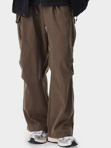 CAMEL CROWN Celana Hiking Outdoor Pria, Celana Kerja Tahan Angin dan Tahan Air, Celana Olahraga Hiking - Coklat Perancis - View 1