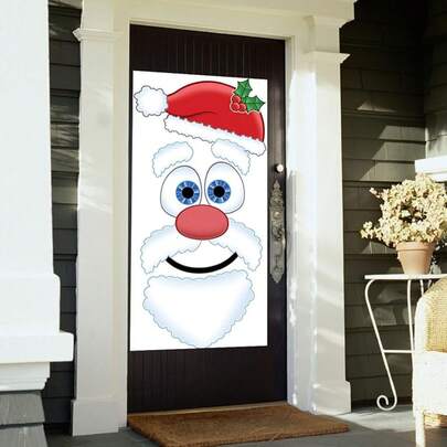 Beistle - Funda para puerta de Papá Noel 20012, 30 x 5 pulgadas
