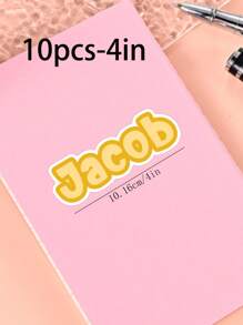 100/50/20/10/1 Pc Customized Name Personalized Stickers - Cartoon Font - Colorful And Variegated Personalized Laptop Stickers, Water Bottle Name Stickers - Suitable For Holiday Gifts, Daily Decorations, Notebook Stickers, Candy Baking Packaging Bag Decorations, School Supplies, Back To School, Multi-Functional, Ornamental, Reusable, Modern, Colorful, Cute, Vintage, Cartoon, Kawaii, Custom, Personalized, Unique, Customized, Workers, Clients, Students, For Business/Work/ Office, For School, Desert Fall Cozy