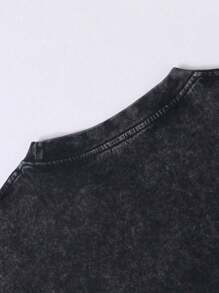 230G Cotton Summer Series, Men's Washed Vest, 1942 Denim Print, Street Style Clothing, Suitable For Sports And Daily Wear.