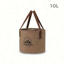 1pc Foldable Portable Outdoor Water Bucket - Large Capacity Camping, Fishing, And Travel Foot Bath With Handle, Durable PP Material, Suitable For Hiking, Bathing, And Outdoor Exploration, Essential For Camping