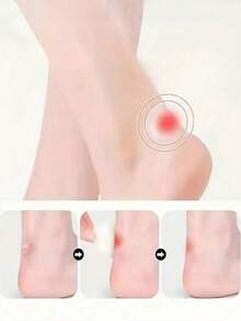 1/2/3 Pieces Soft Gel Hydrocolloid Transparent Foot Patches For Blisters And Pain Relief, Foot Care For High Heels, Leather Shoes, Casual Shoes, Non-Slip Invisible Stickers