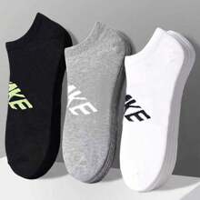 15 pares de calcetines unisex, calcetines deportivos, calcetines cortos blancos/negros/grises, calcetines invisibles, de unicolor, simples y de moda, aptos para uso diario casual