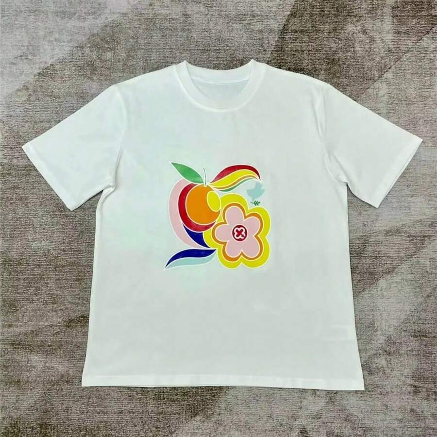 25ss Way The Impossible Possibilities Printed Women Men T Shirts Tees Hiphop Casual Men Streetwear Summer Oversized T Shirt