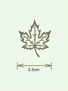 suteyi 极简主义叶子项链，枫叶吊坠，自然风格珠宝 - 不锈钢枫叶镂空项链 - 彩色 - 查看 5