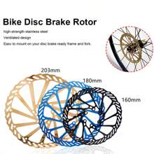 Juego de rotores de freno de disco de bicicleta de montaña/carretera BR900 CNC de acero inoxidable - 160/180/203mm de ajuste universal de 6 pernos para Shimano/SRAM, con recubrimiento resistente al calor y antioxidante