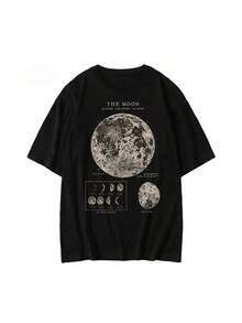 Definition Of The Moon Aesthetich Moda Maliu Unisex T-Shirt - Negro - Ver 1