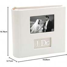 Álbum de fotos Malden I Do, Nuestra boda blanco y plateado, 1 L3PH - "Acepto" Blanco - Ver 5