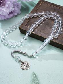 1pc, 45pcs Acrylic Muslim Prayer Beads, Islamic Tasbih Rosary Bracelet, Lightweight Luxury Unisex Bracelet, For Worship Praying, Festival Gift - Multicolor - View 3