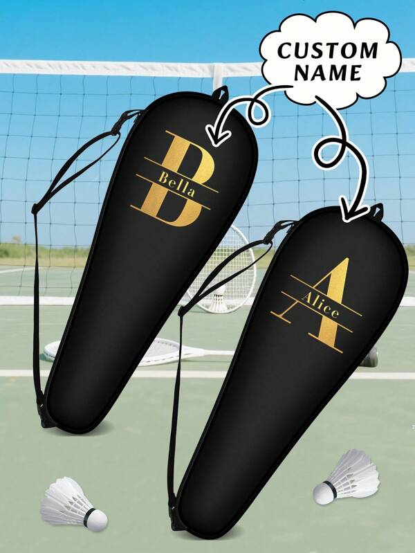 Customizable Badminton Racket Bag - Personalize With Name, Portable Badminton Racket Case - Ideal For Outdoor Enthusiasts And Athletes, Personalized Sports Bag | Fashionable Sports Bag